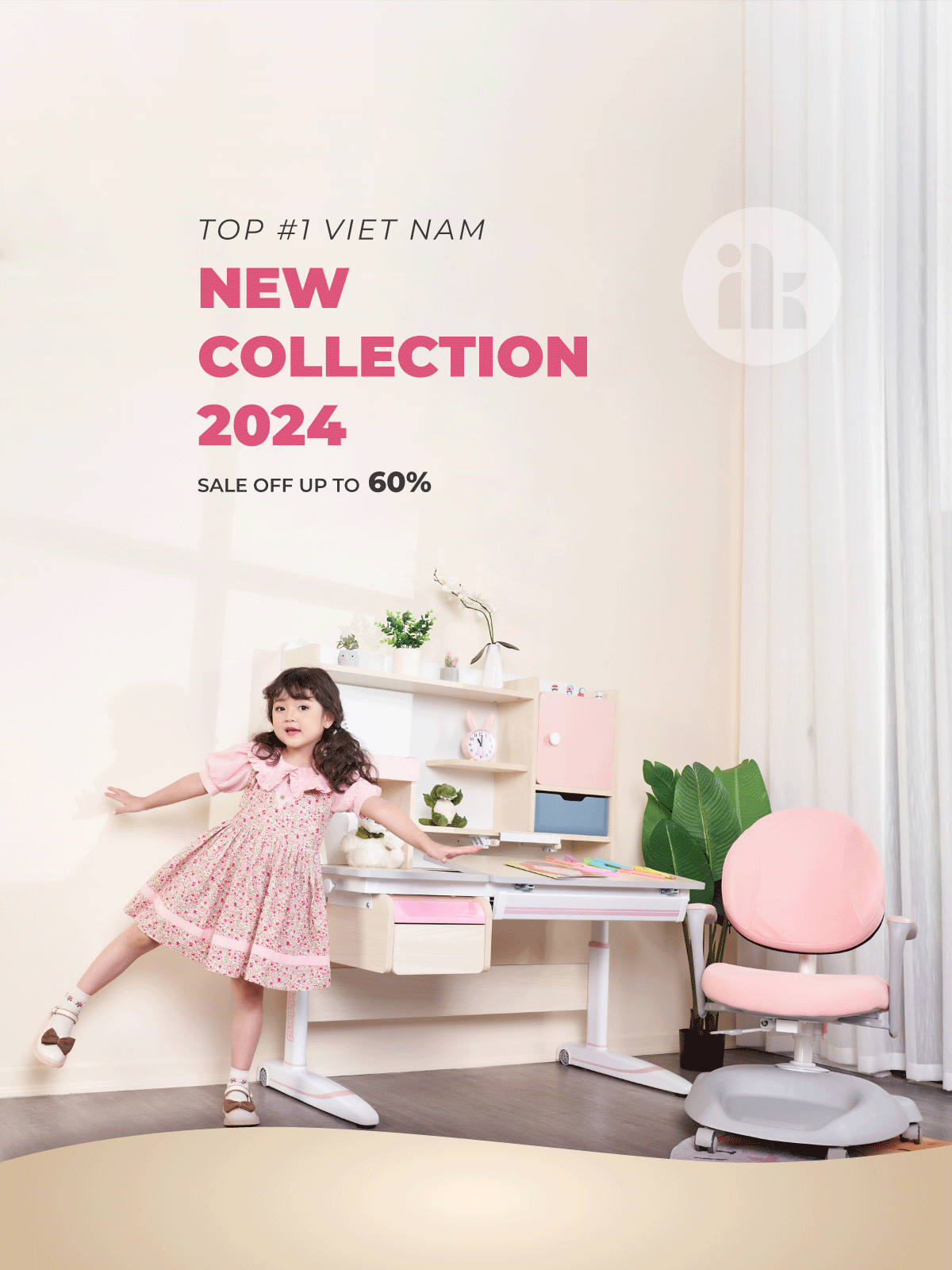 Bàn học thông minh trẻ em chính hãng IK KIDS